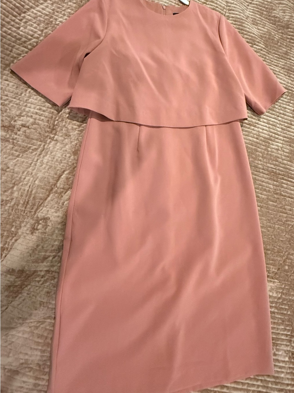 Pink Layered Sheath Dress
